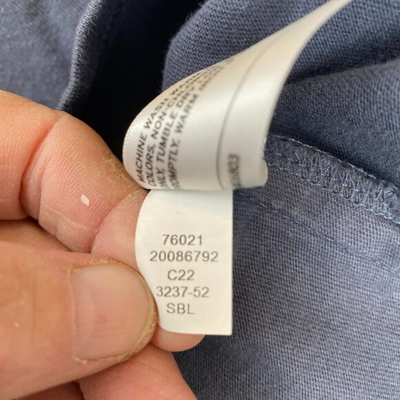 Duluth Men's T-Shirt XL Relaxed Fit Long-sleeved 100% Cotton Blue - Picture 8 of 9